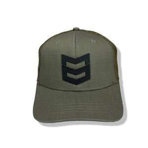 MTN OPS Olive Green Mesh Back Snapback Trucker Hat Men's One Size Grunge